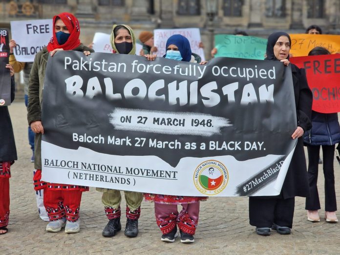 Massive Protest in Amsterdam Against Balochistan Occupation