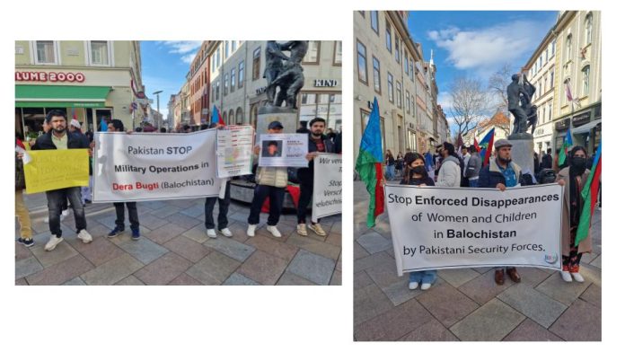 Protest in Germany against the atrocities of Pak Army in Pak-occupied Balochistan