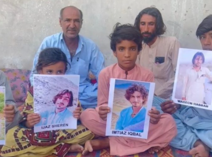 Families of enforced disappearance victims staged protest