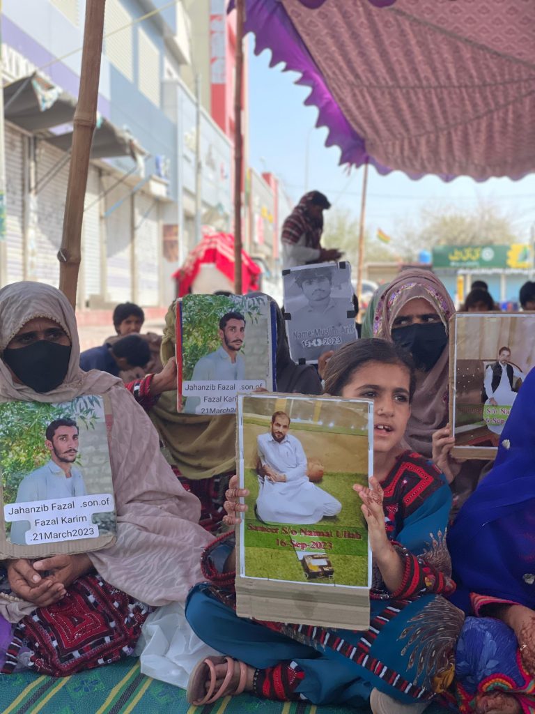 Baloch sit in Tubat against Baloch genocide