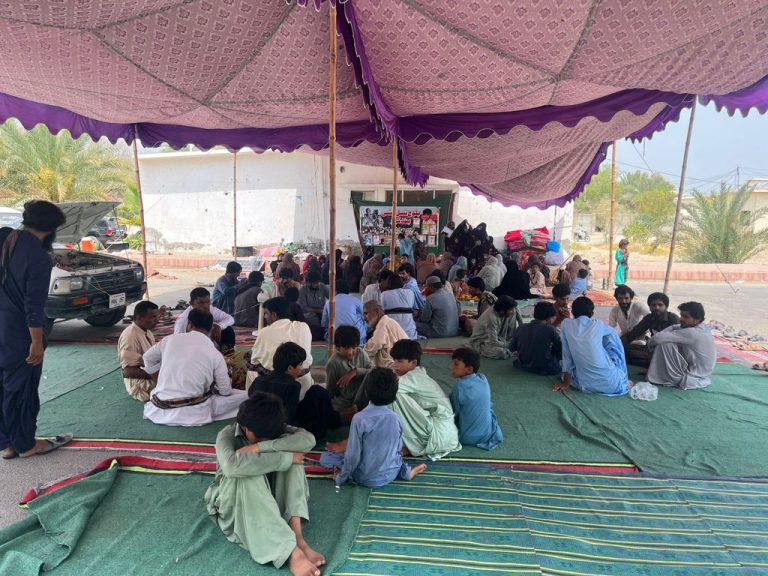 The sit-in protest for the safe recovery of enforcedly disappeared