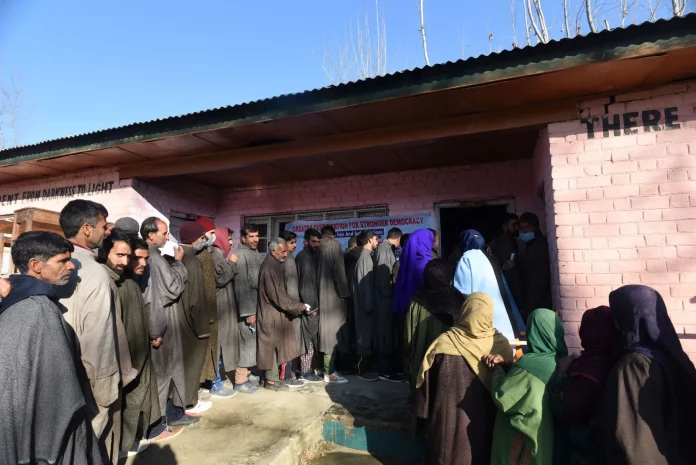 voting in J&K