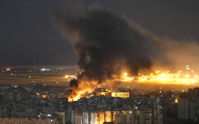 israel strikes beirut