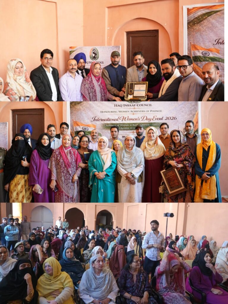Haq Insaaf Council Hosts International Women’s Day Program, Recognizes Contributions of Women at Heritage Town Hall, Border Poonch